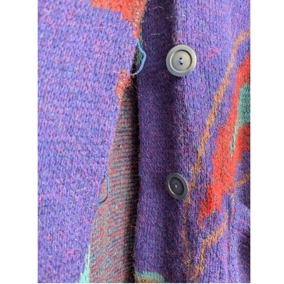 P.G.E. Vintage paisley mohair wool blend long cardigan - Picture 5 of 12
